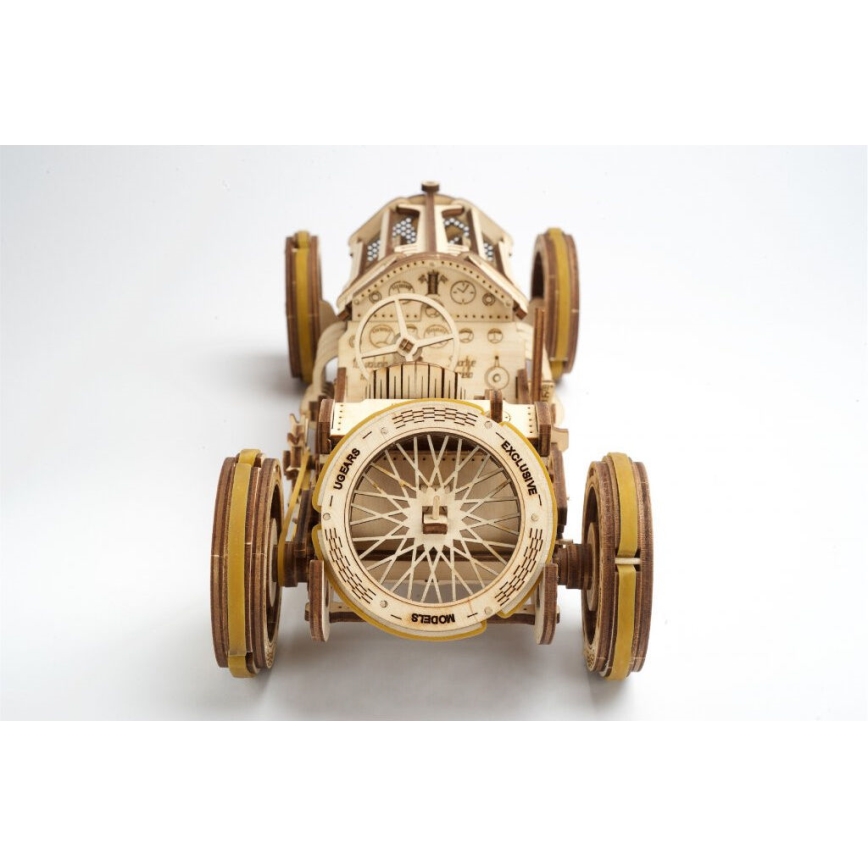 Ugears - 3D Puidust mehaaniline pusle U9 Auto Grand Prix