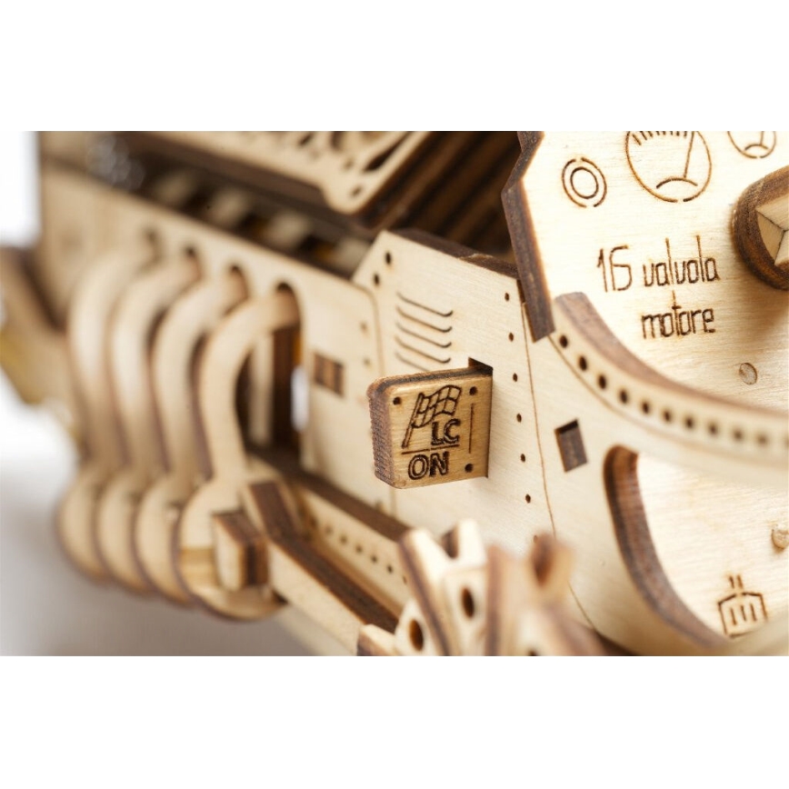Ugears - 3D Puidust mehaaniline pusle U9 Auto Grand Prix