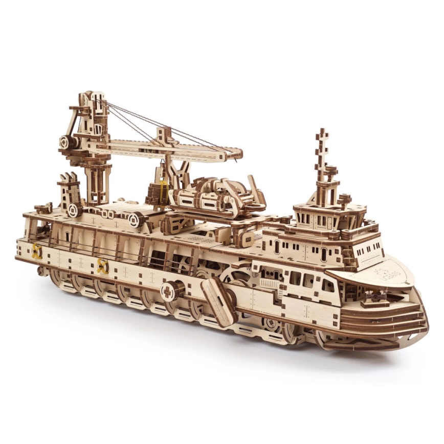 Ugears - 3D puidust mehaaniline pusle Uurimislaev
