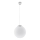 UGO ripplamp kaablil 1xE27/15W/230V Ø 40 cm valge/läikiv kroom