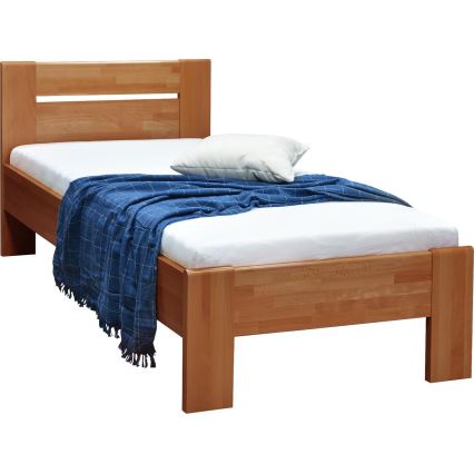 Üheinimesevoodi AMBER 90x200 cm, pähkel