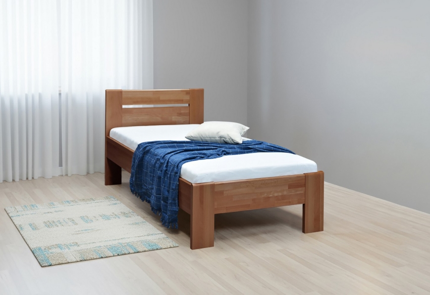 Üheinimesevoodi AMBER 90x200 cm ploom