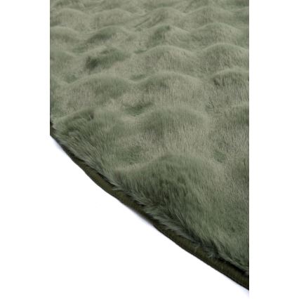 Ümmargune vaip RABBIT BUBBLE, läbimõõt 160 cm, roheline
