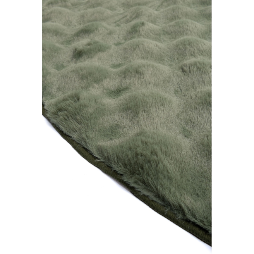 Ümmargune vaip RABBIT BUBBLE, läbimõõt 160 cm, roheline
