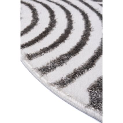 Ümmargune vaip SALAMANCA 100 cm hall/valge