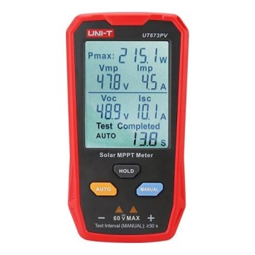 Uni-T UT673PV - MPPT päikesepaneeli multimeeter
