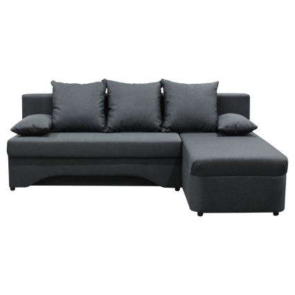 Universaalne L-kujuline lahtikäiv nurgadiivanvoodi ALMEIDA, hoiuruumiga, antratsiit