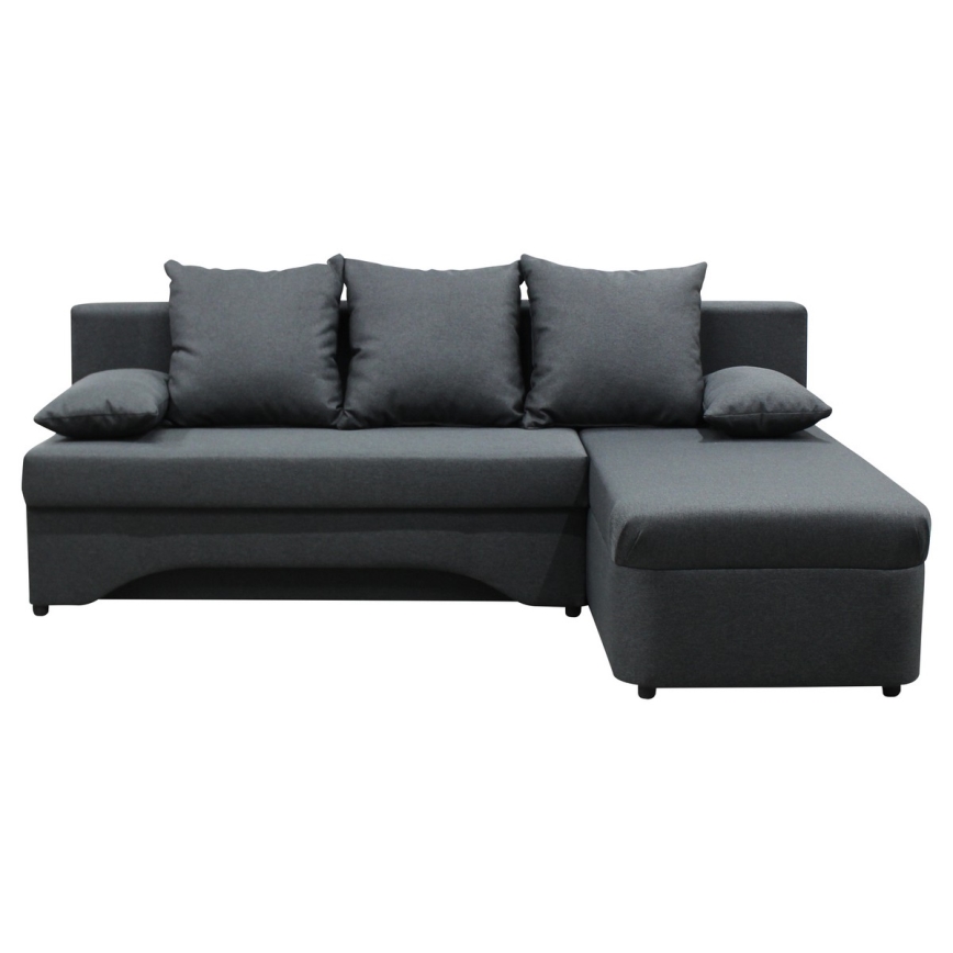 Universaalne L-kujuline lahtikäiv nurgadiivanvoodi ALMEIDA, hoiuruumiga, antratsiit