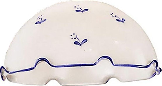 Universaalne asendusklaas NONNA E27 d. 20 cm valge/sinine