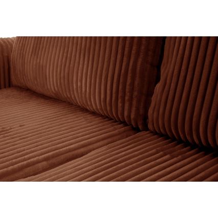 Universaalne L-kujuline lahtikäiv nurgadiivan FRIDA, pruun, hoiuruumiga