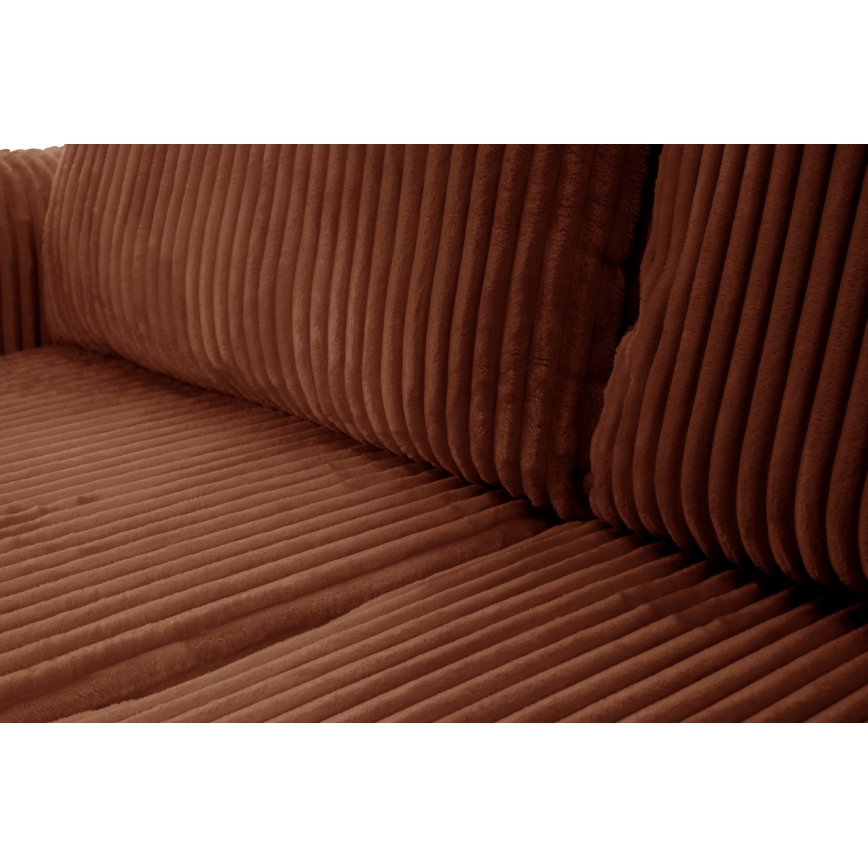 Universaalne L-kujuline lahtikäiv nurgadiivan FRIDA, pruun, hoiuruumiga