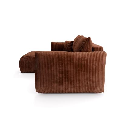 Universaalne L-kujuline lahtikäiv nurgadiivan FRIDA, pruun, hoiuruumiga