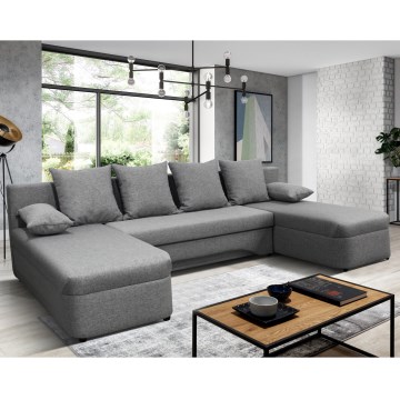 Universaalne lahtikäiv U-kujuline nurgadiivan ALMEIDA, hall, hoiuruumiga