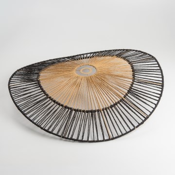 Universaalne lambivari KERIA, läbimõõt 50 cm, pruun/must