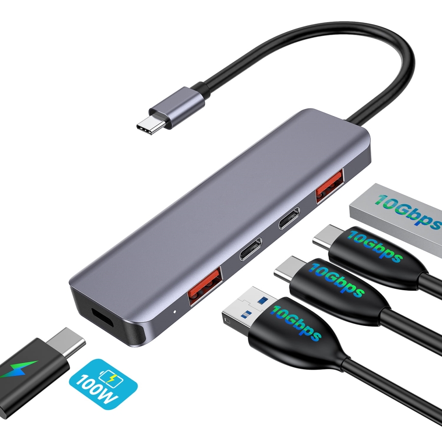 USB-C jaam 5-ühes Power Delivery 100 W