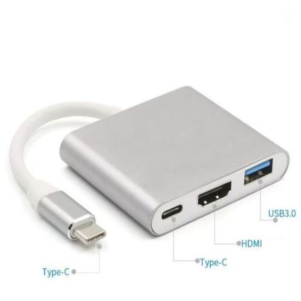 USB-C jaotur 3-ühes, 100 W Power Delivery ja 4K HDMI