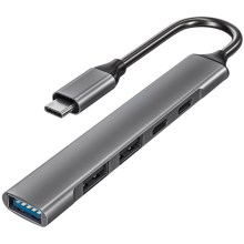 USB-C jaotur 5in1 Power Delivery 100W