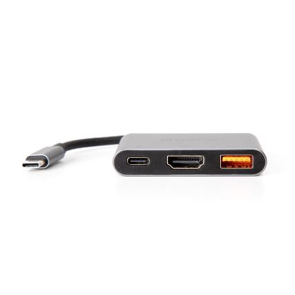 USB hub 3-ühes 100W HDMI 4K