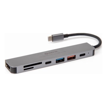 USB hub 7-ühes Power Delivery 100W HDMI 4K