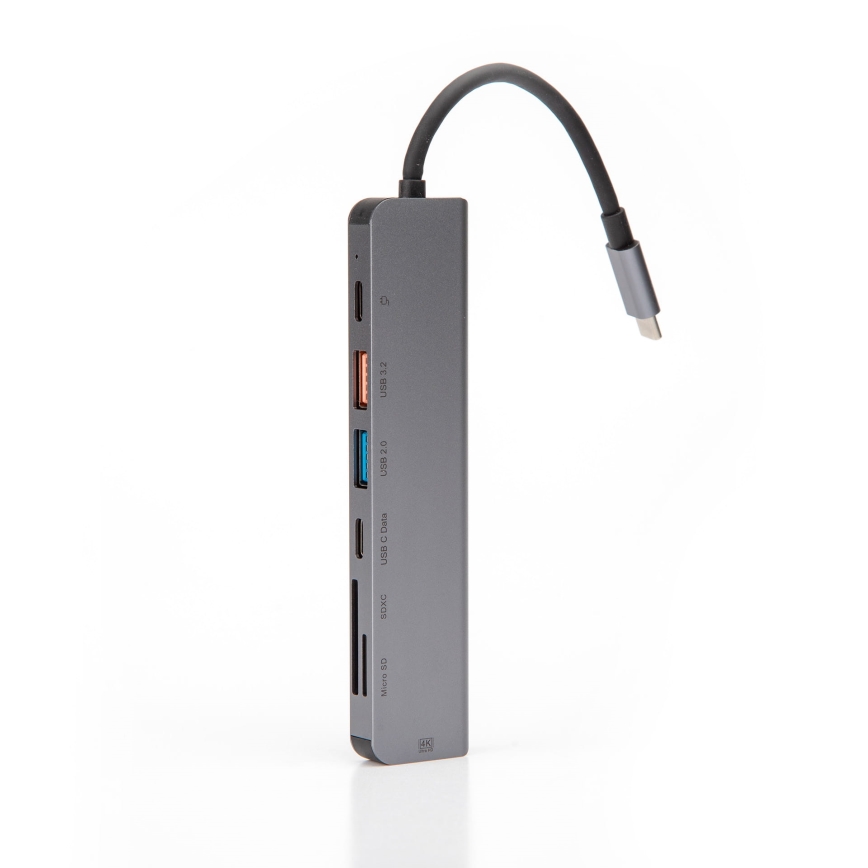 USB hub 7-ühes Power Delivery 100W HDMI 4K