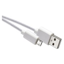 USB kaabel USB 2.0 A elektrijuht/USB B micro elektijuht valge