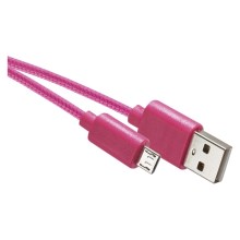 USB kaabel USB 2.0 A elektrijuht/USB B micro elektrijuht roosa