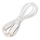 USB kaabel USB-A / USB-C ühendus koos LED dioodidega taustvalgustus 18W 1m valge