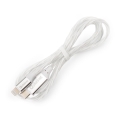 USB kaabel USB-C / Lightning ühendus koos LED dioodidega taustvalgustus 27W 1m valge