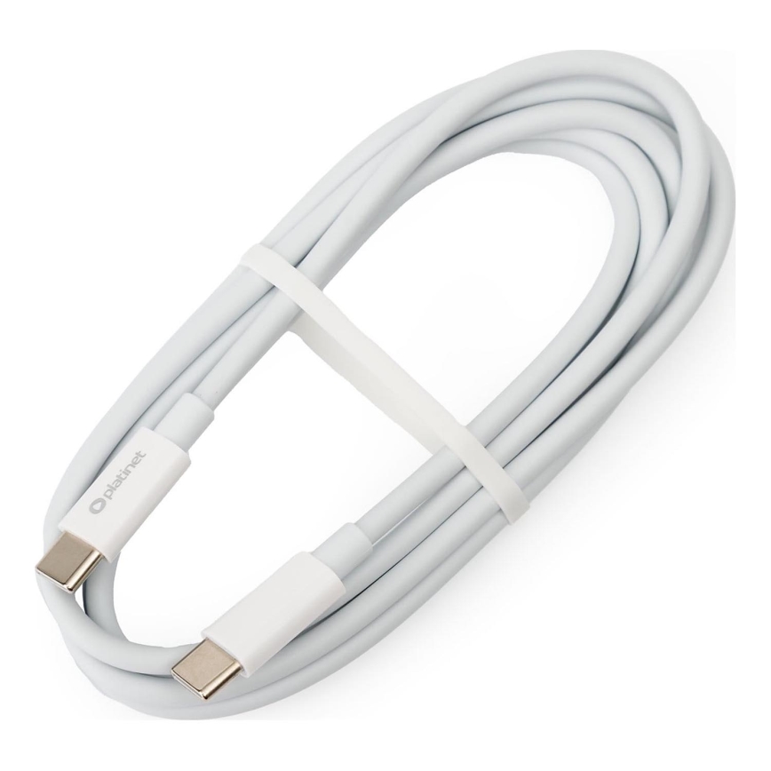 USB kaabel USB-C / USB-C ühendus 100W 1,5m valge