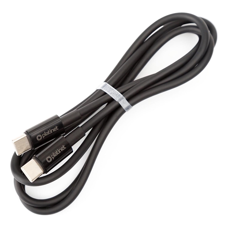 USB kaabel USB-C / USB-C ühendus 60W 1m must
