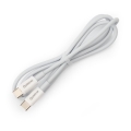 USB kaabel USB-C / USB-C ühendus 60W 1m valge
