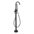 Vabaltseisev vannikomplekt koos segistiga, 116 cm, must