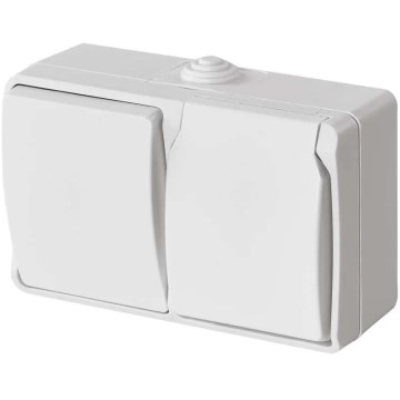 Vahelduvvoolu kodulüliti nr 6 koos pistikupesaga 250V/16A IP44 valge
