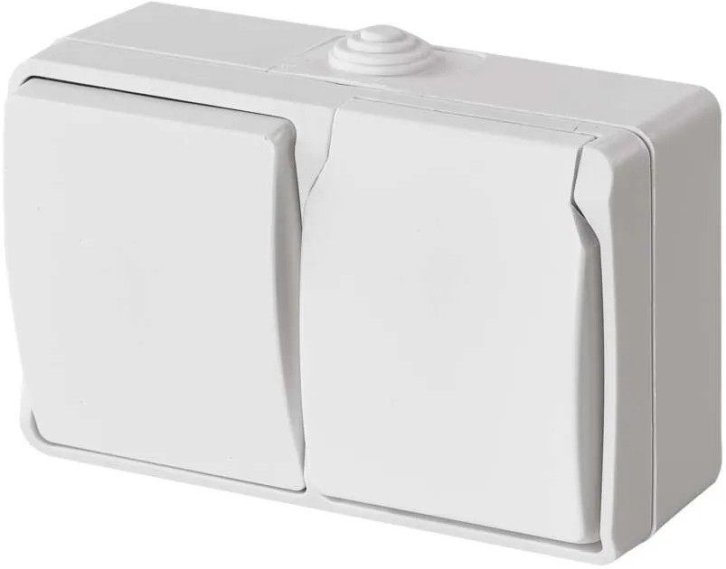 Vahelduvvoolu kodulüliti nr 6 koos pistikupesaga 250V/16A IP44 valge
