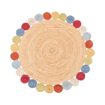 Vaip JUTA 120 cm mitmevärviline/loomulik