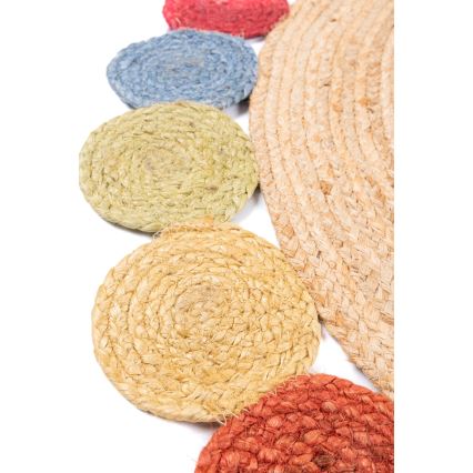 Vaip JUTA 120 cm mitmevärviline/loomulik