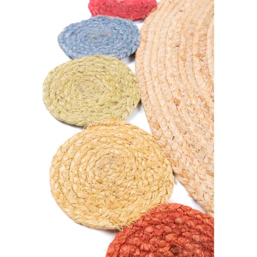 Vaip JUTA 120 cm mitmevärviline/loomulik