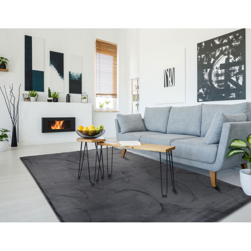 Vaip RABBIT 3D 120x170 cm antratsiit