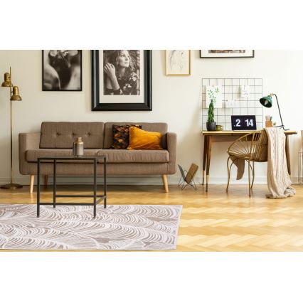 Vaip SALAMANCA 67x120 cm beež/valge, leheline muster