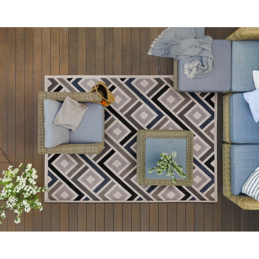 Vaip SHIFT 120x160 cm hall/sinine