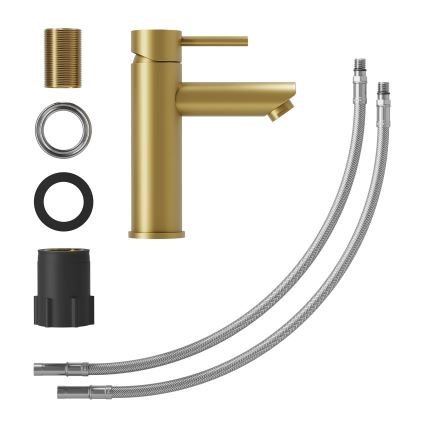 Valamu segisti RINGSTED 17,8 cm harjatud messing