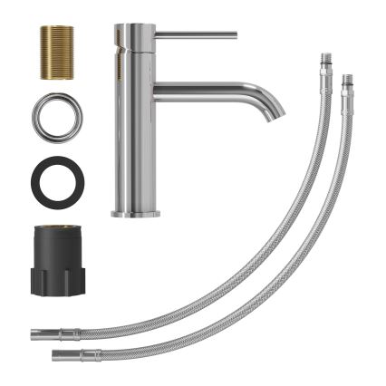 Valamu segisti SOVANG 18,3 cm läikiv kroom