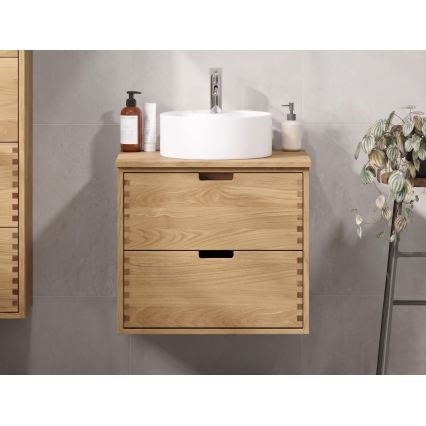Valamualune plaat FOREST 60 cm beež/tamm