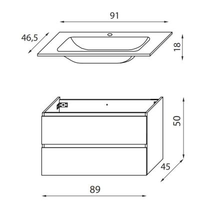 Valamukapp KENWOOD 91 cm, tamm