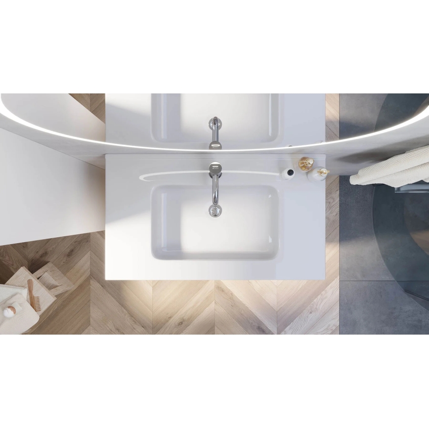 Valamukapp LYKE, 80 cm, valge