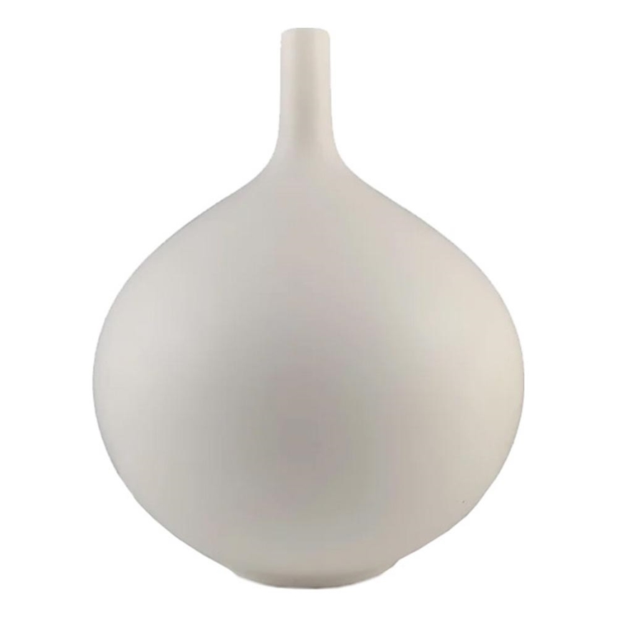 Valge keraamiline vaas 24 cm