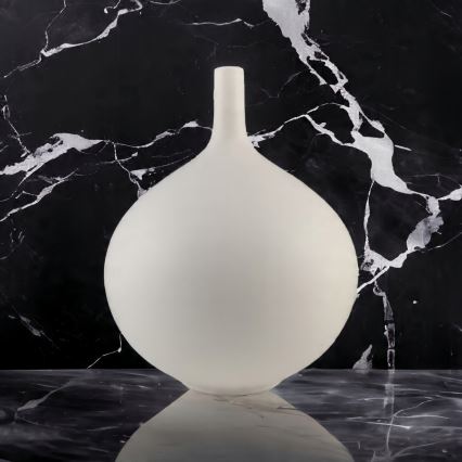 Valge keraamiline vaas 24 cm