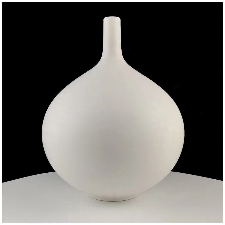 Valge keraamiline vaas 24 cm
