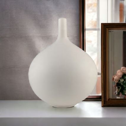 Valge keraamiline vaas 24 cm