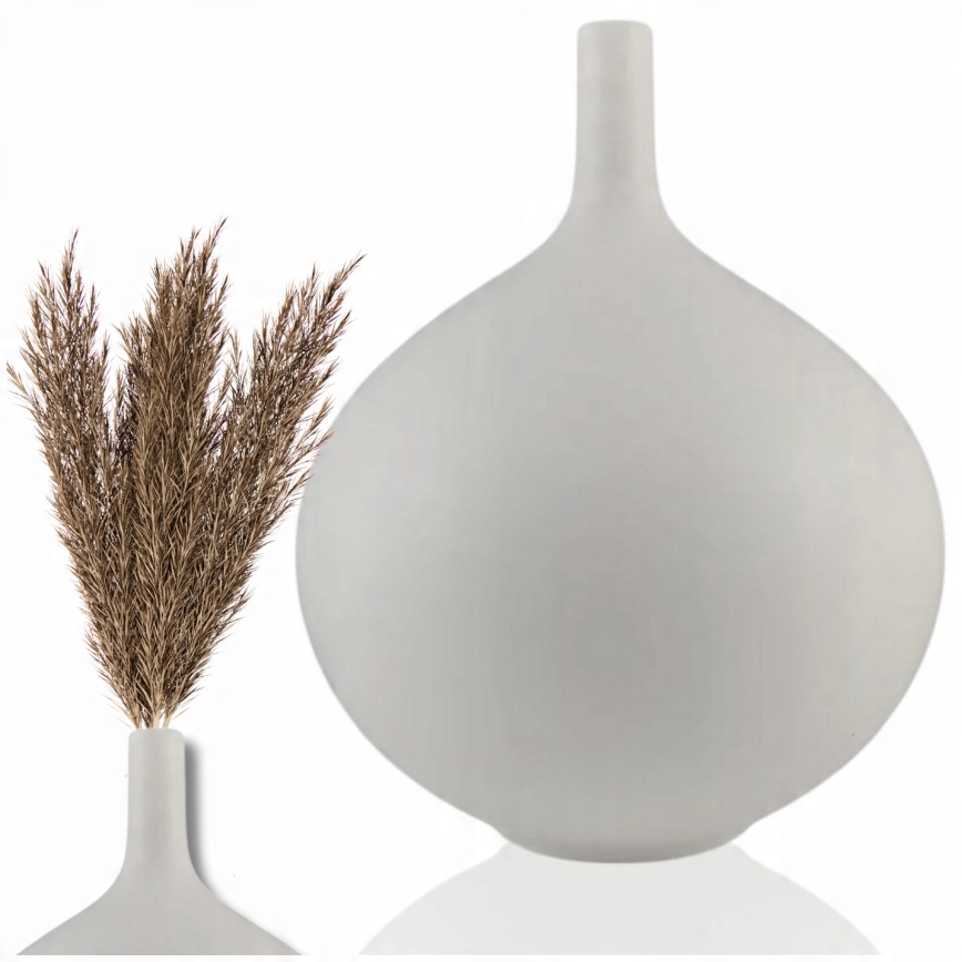 Valge keraamiline vaas 24 cm